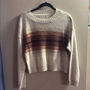 Cozy Cream and Brown Women's Sweater